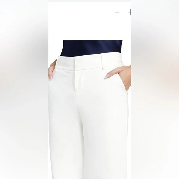 ALICE + OLIVA - Employed Straight Leg Cropped Trouser Pants Size 8 - Picture 5 of 14